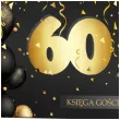 ksiega gosci album pamiatkowy na zdjecia i podpisy 60 urodziny glamour czarne kartki