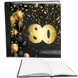 ksiega gosci album pamiatkowy na zdjecia i podpisy 80 urodziny glamour dekoracja