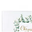 ksiega gosci chrzest swiety kwadratowy eukaliptus 31x22 cm