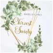 ksiega gosci chrzest swiety listki eukaliptusa 31x22 cm