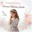 ksiega gosci komunia swieta dziewczynka w albie 31x22 cm