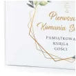 ksiega gosci komunia swieta mietowa geometria 31x22 cm