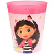 kubeczek plastikowy wielorazowy gabbys dollhouse rozowy jasny procos 250 ml