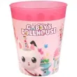 kubeczek plastikowy wielorazowy gabbys dollhouse rozowy jasny procos 250 ml