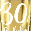 kubeczki 30 urodziny gold partydeco 220 ml 6 szt