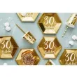 kubeczki 30 urodziny gold partydeco 220 ml 6 szt