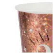 kubeczki papierowe 20 urodziny holo rozowe zloto santex 270 ml 10 szt