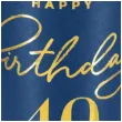kubeczki papierowe 40 urodziny happy birthday 40 granatowy partypal 220 ml 6 szt
