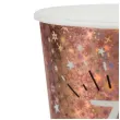kubeczki papierowe 70 urodziny holo rozowe zloto santex 270 ml 10 szt