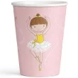 kubeczki papierowe baletnica rozowy amscan 250 ml 8 szt