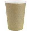kubeczki papierowe brokatowe zloty santex 250 ml 10 szt