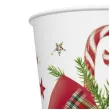 kubeczki papierowe checked bow with candy cane maki 250 ml 8 szt