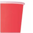 kubeczki papierowe classic czerwony unique 270ml 8 szt