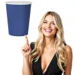 kubeczki papierowe classic niebieskie godan 270 ml 14 szt