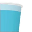 kubeczki papierowe classic pasek blekitny maki 250 ml 8 szt