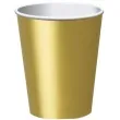 kubeczki papierowe classic zlote 266 ml 14 szt