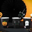 kubeczki papierowe duch kot dynia halloween congee 250ml 6 szt