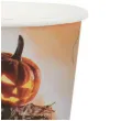 kubeczki papierowe dynia halloween santex 270 ml 10 szt