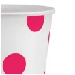 kubeczki papierowe groszki magentowe godan 250 ml 6 szt