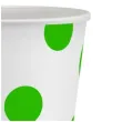 kubeczki papierowe groszki zielone godan 250 ml 6 szt