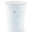 kubeczki papierowe gwiazdki partydeco 260 ml 6 szt