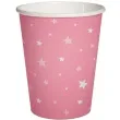 kubeczki papierowe gwiazdki rozowe paw 250 ml 10 szt