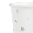 kubeczki papierowe gwiazdki srebrne biale partypal 230 ml 6 szt