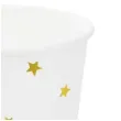 kubeczki papierowe gwiazdki zlote partypal 220 ml 6 szt