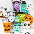 kubeczki papierowe halloween monsters partypal 220 ml 6 szt