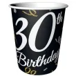 kubeczki papierowe happy birthday 30 urodziny b c czarny godan 200 ml 6 szt