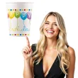 kubeczki papierowe happy birthday balon procos 200 ml 8 szt