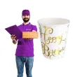 kubeczki papierowe happy birthday bialo zlote dekoracjepolska 266 ml 10 szt