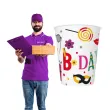kubeczki papierowe happy birthday funny b day maki 250 ml 8 szt