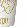 kubeczki papierowe happy birthday to you bialy maki 250 ml 8 szt