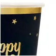 kubeczki papierowe happy new year czarne partypal 230 ml 6 szt