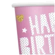 kubeczki papierowe jednorozec happy birthday unique 266 ml 8 szt