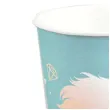 kubeczki papierowe jednorozec turkusowe arpex 200 ml 8 szt
