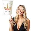 kubeczki papierowe jednorozec unicorn godan 266 ml 6 szt