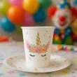 kubeczki papierowe jednorozec unicorn godan 266 ml 6 szt