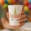 kubeczki papierowe jednorozec unicorn godan 266 ml 6 szt