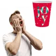kubeczki papierowe joy swiateczne czerwony godan 250 ml 6 szt