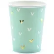 kubeczki papierowe kaktus mietowe partydeco 220 ml 6 szt