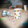 kubeczki papierowe klocki happy birthday maki 250 ml 8 szt