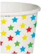 kubeczki papierowe kolorowe gwiazdki biale paw 250 ml 10 szt