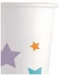kubeczki papierowe kolorowe gwiazdki bialy procos 200 ml 8 szt
