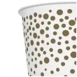 kubeczki papierowe konfetti bialo zlote maki 250 ml 8 szt
