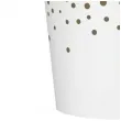kubeczki papierowe konfetti bialo zlote maki 250 ml 8 szt