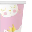 kubeczki papierowe kotek z korona rozowe godan 270 ml 6 szt