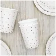 kubeczki papierowe kropki partydeco 260 ml 6 szt
