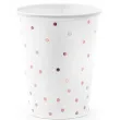 kubeczki papierowe kropki partydeco 260 ml 6 szt